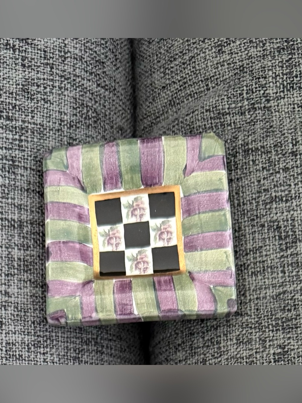 MacKenzie-Childs Striped kelp and urchin Decorative drawer pull